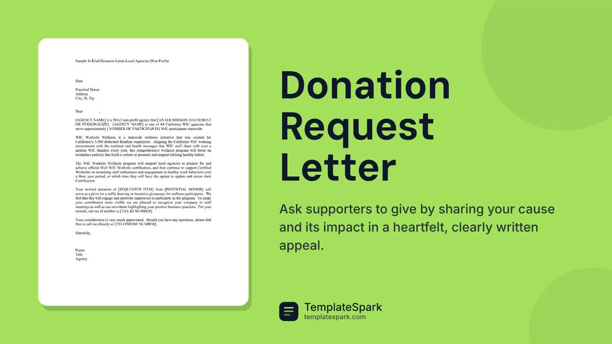 Donation Request Letter Donation Request Letter