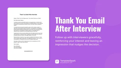 Thank You Email After Interview