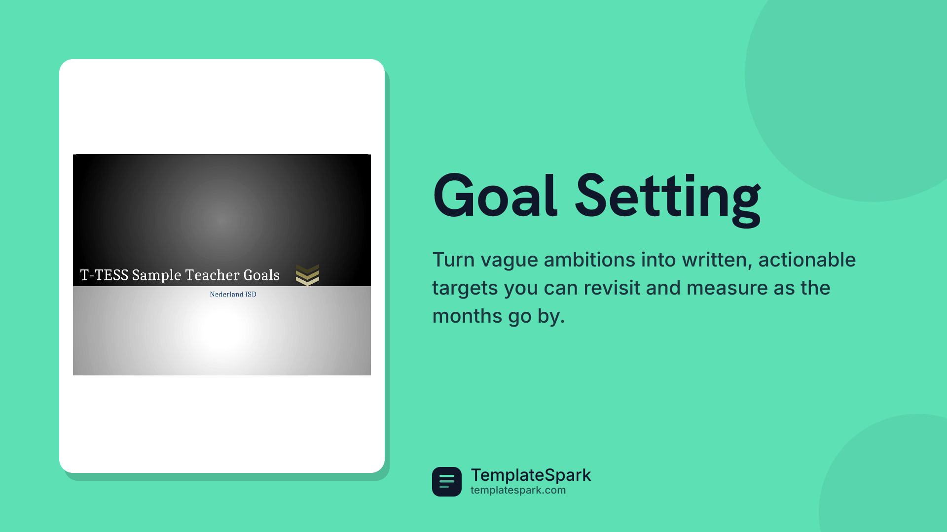 Goal Setting preview