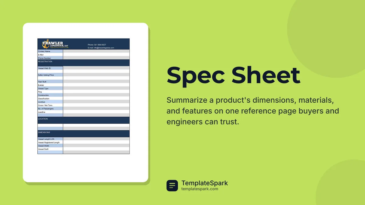 Spec Sheet