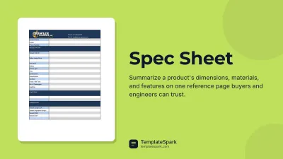 Spec Sheet