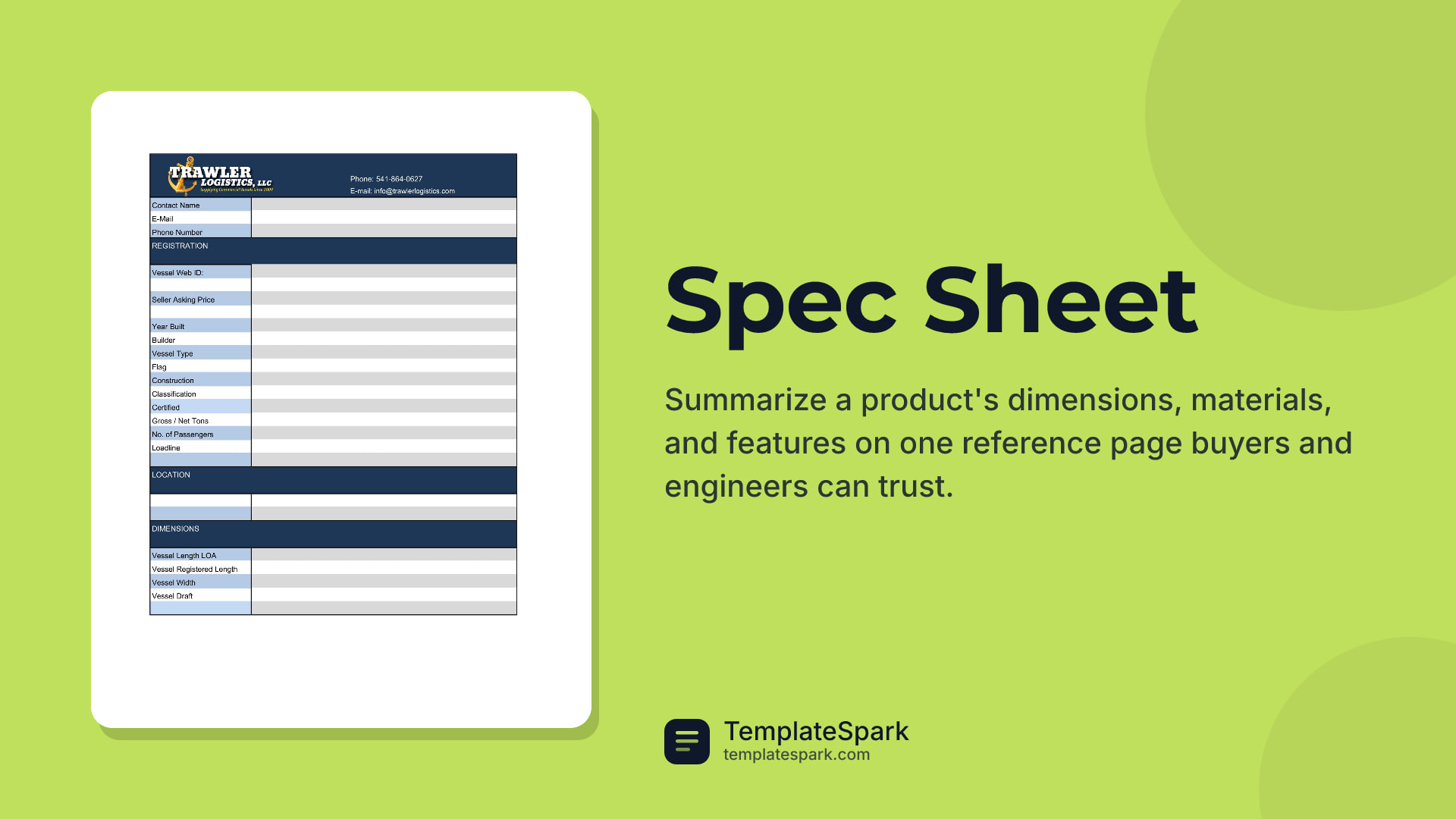 Spec Sheet