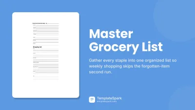 Master Grocery List