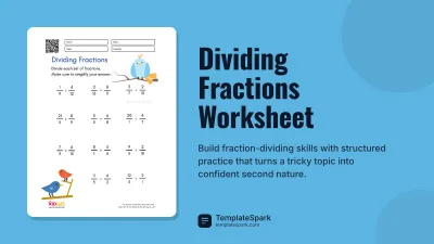 Dividing Fractions Worksheet