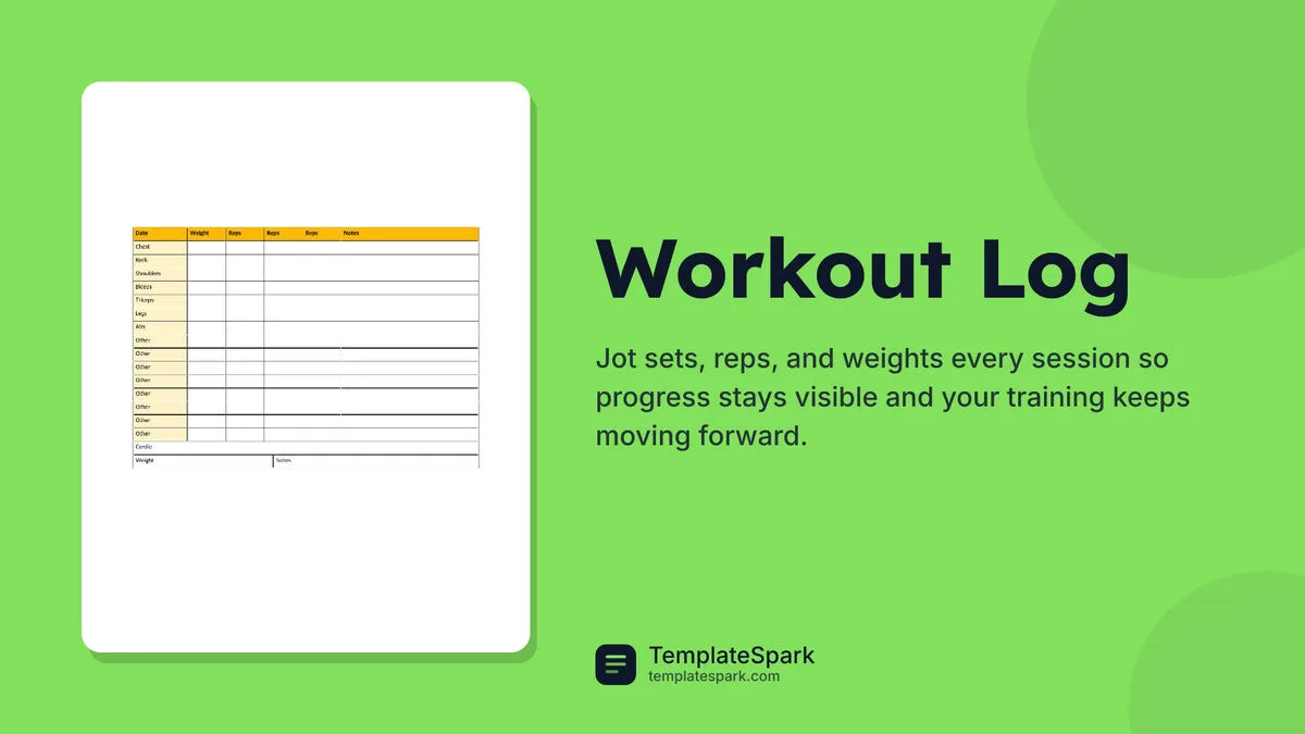 Workout Log Workout Log