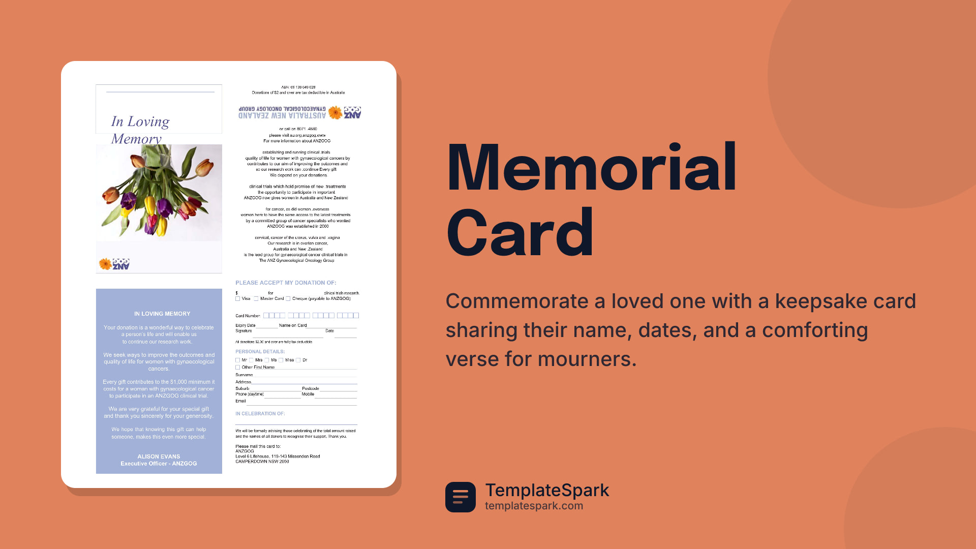 Memorial Card