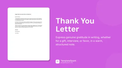 Thank You Letter