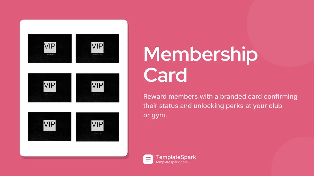 Membership Card Membership Card