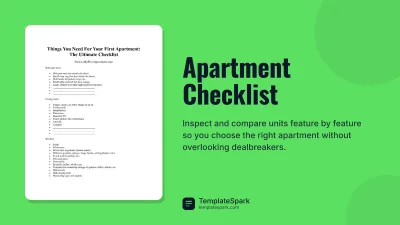 Apartment Checklist