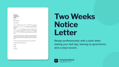 Two Weeks Notice Letter