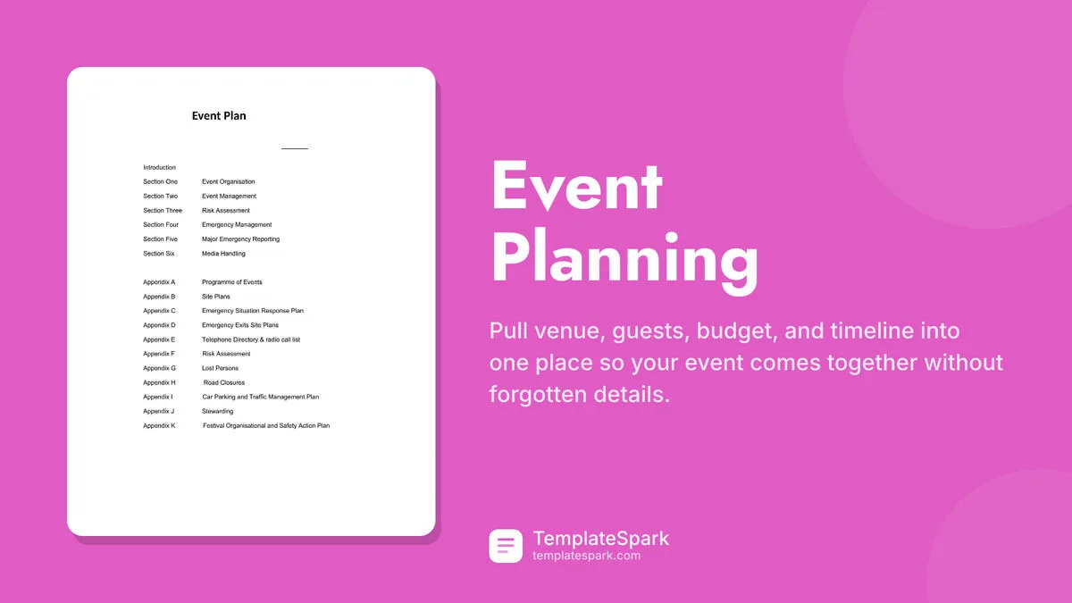 Event Planning Event Planning