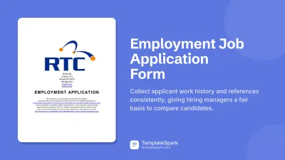 Employment Job Application Form