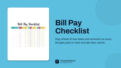 Bill Pay Checklist