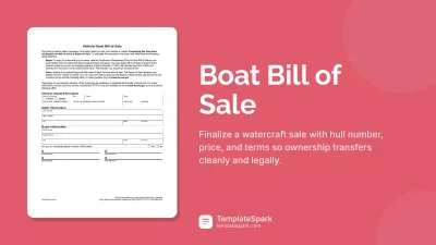 Boat Bill of Sale