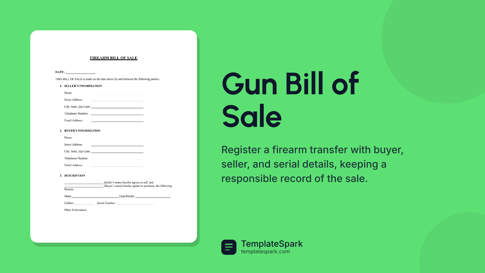 Gun Bill of Sale