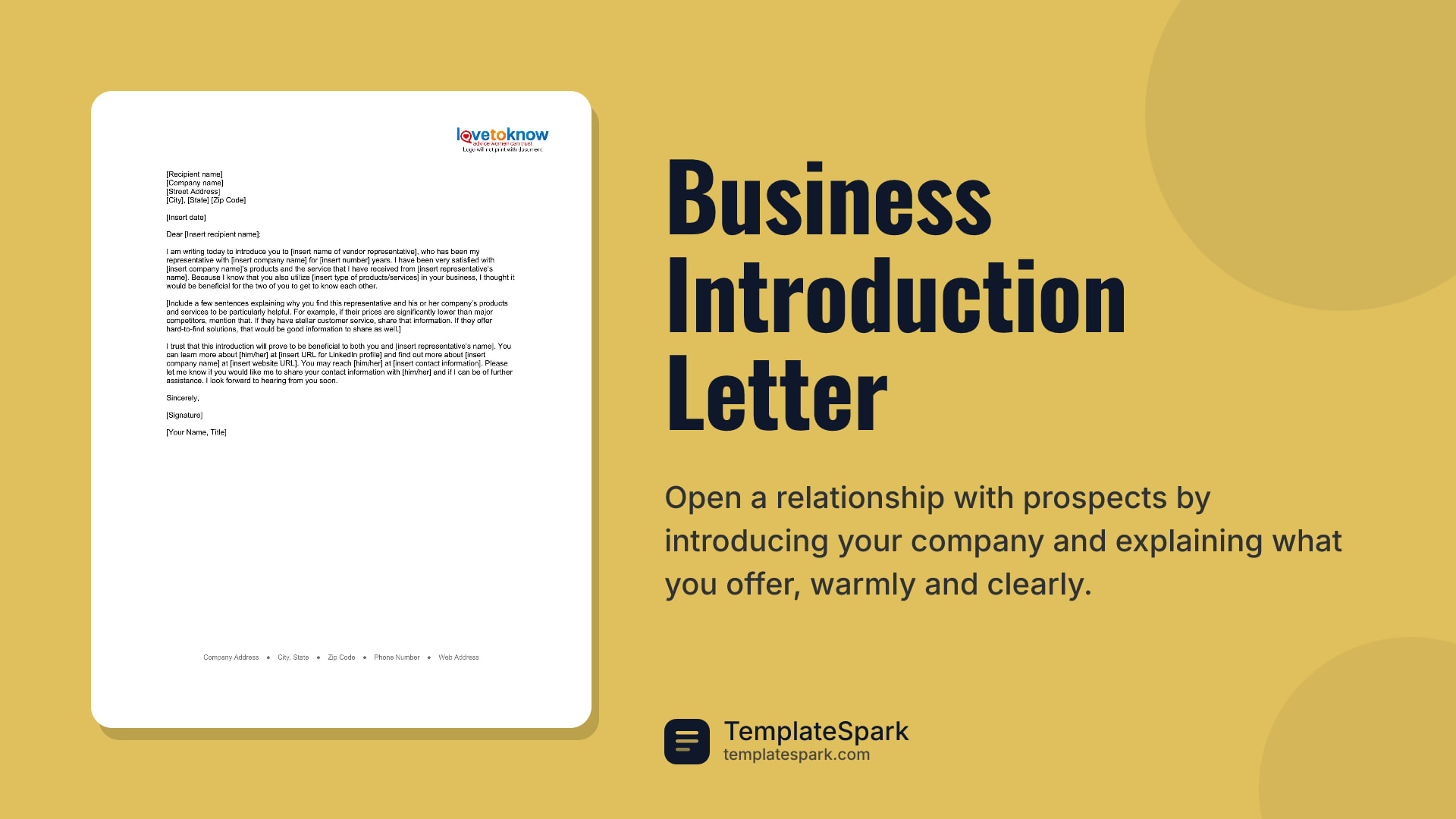 Business Introduction Letter