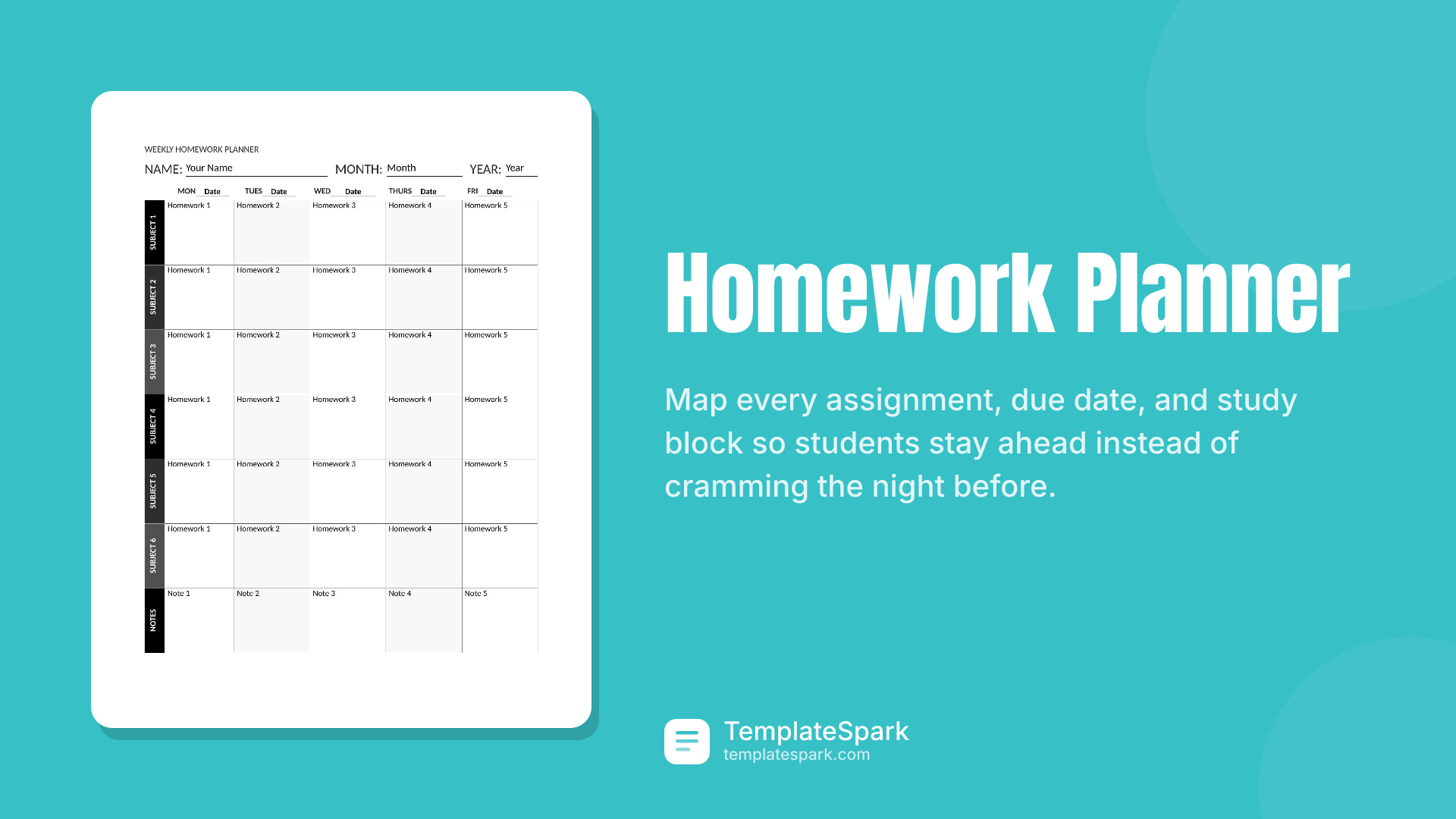 Homework Planner