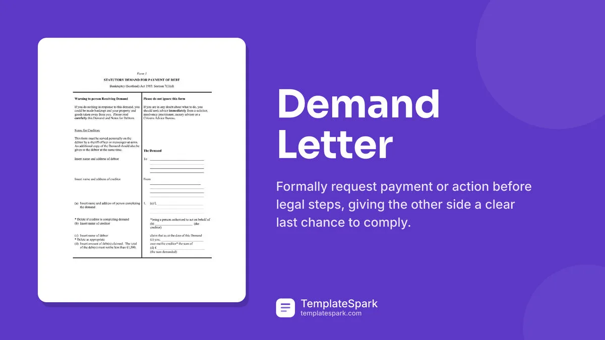 Demand Letter Demand Letter