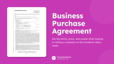 Business Purchase Agreement