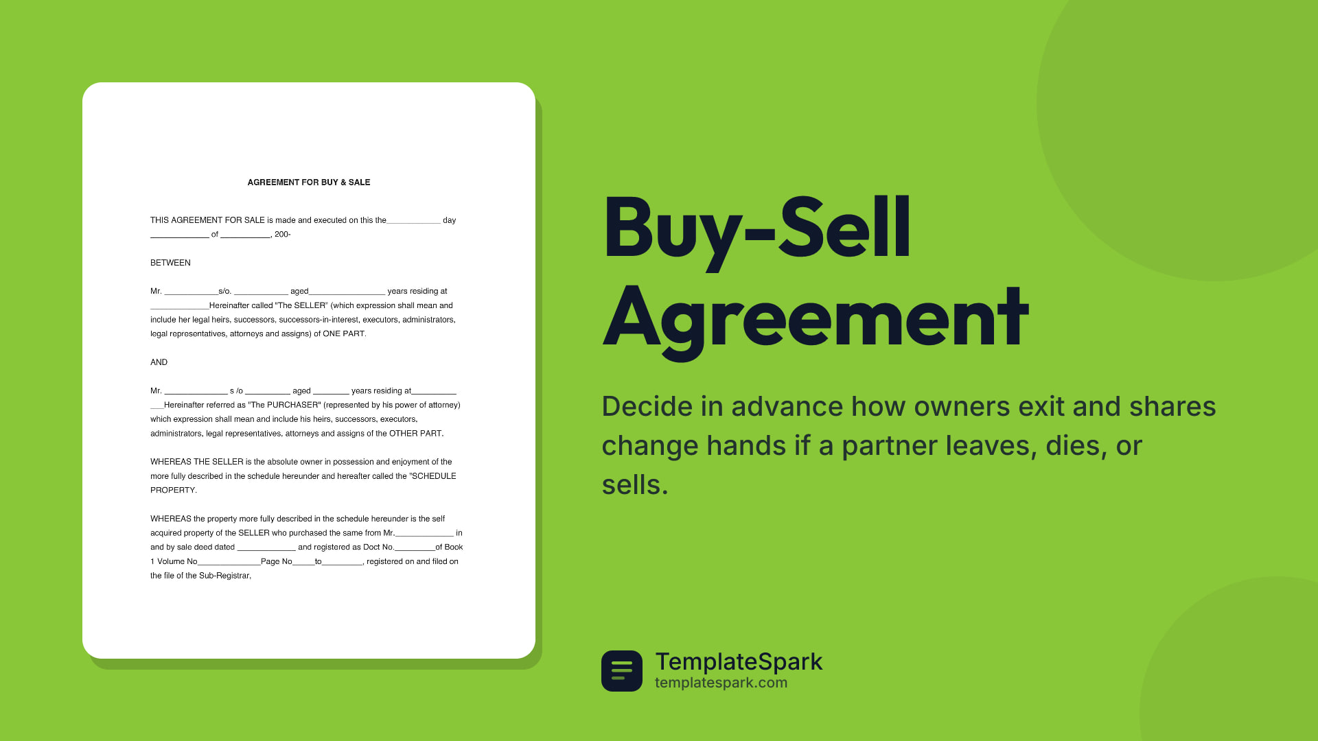 Buy-Sell Agreement preview