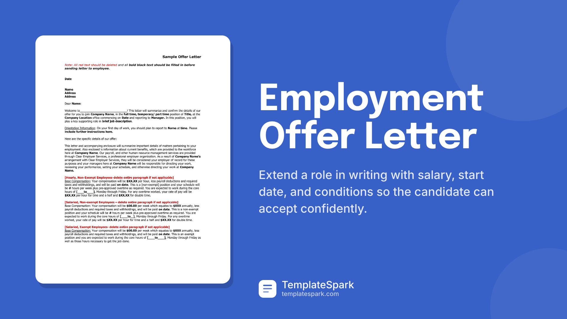 Employment Offer Letter