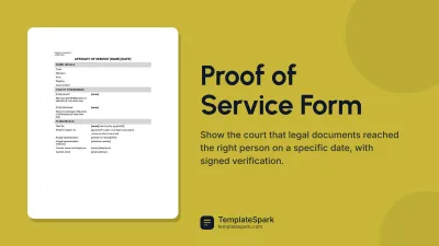 Proof of Service Form