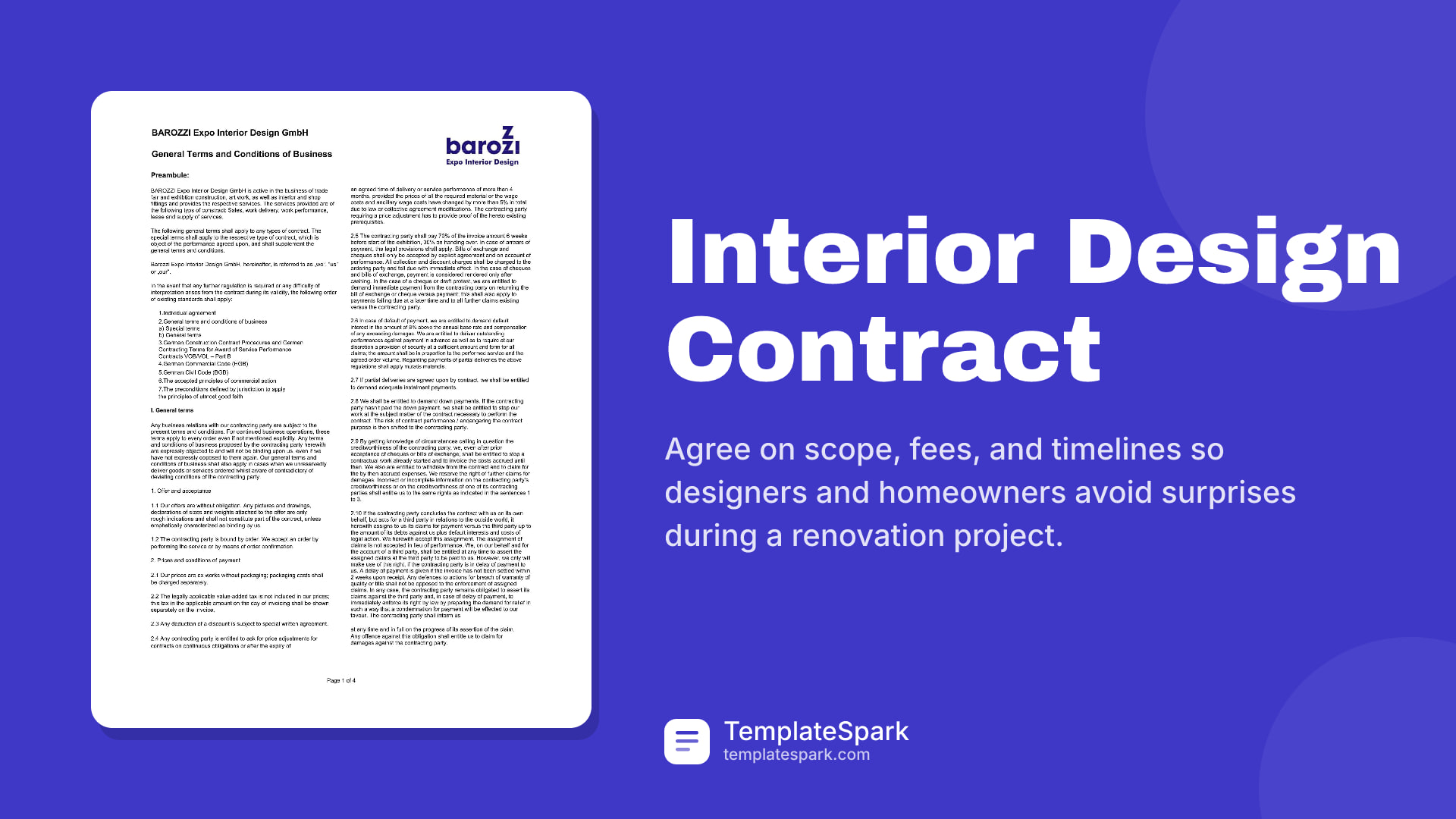 Interior Design Contract