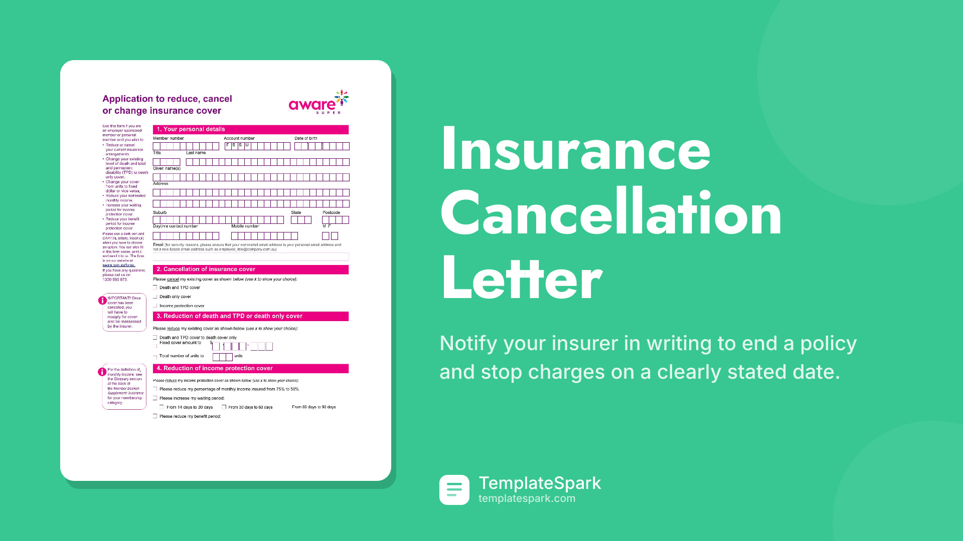 Insurance Cancellation Letter