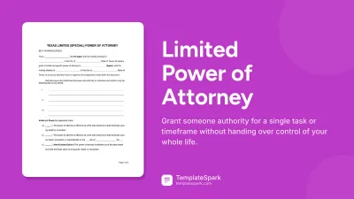 Limited Power of Attorney