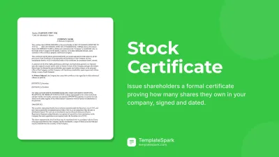 Stock Certificate