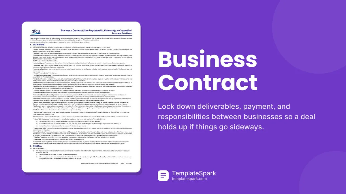 Business Contract Business Contract