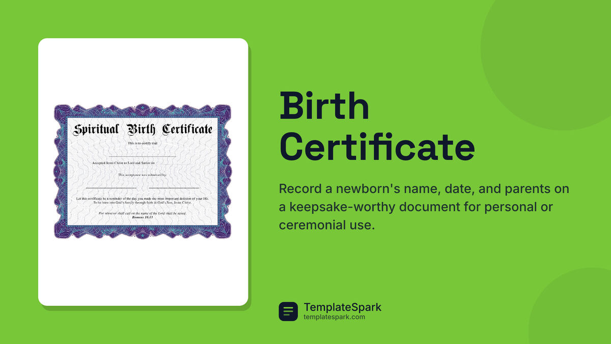 Birth Certificate