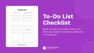 To-Do List Checklist