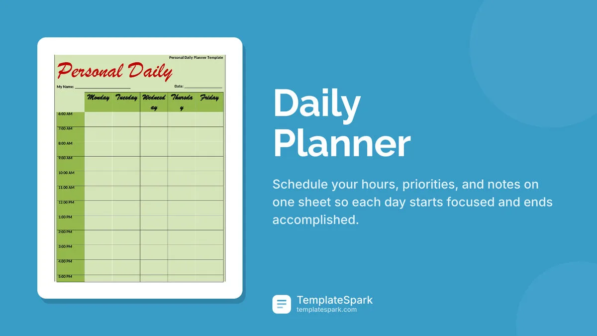 Daily Planner Daily Planner
