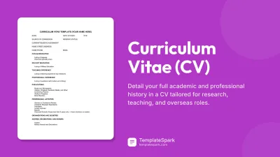 Curriculum Vitae (CV)