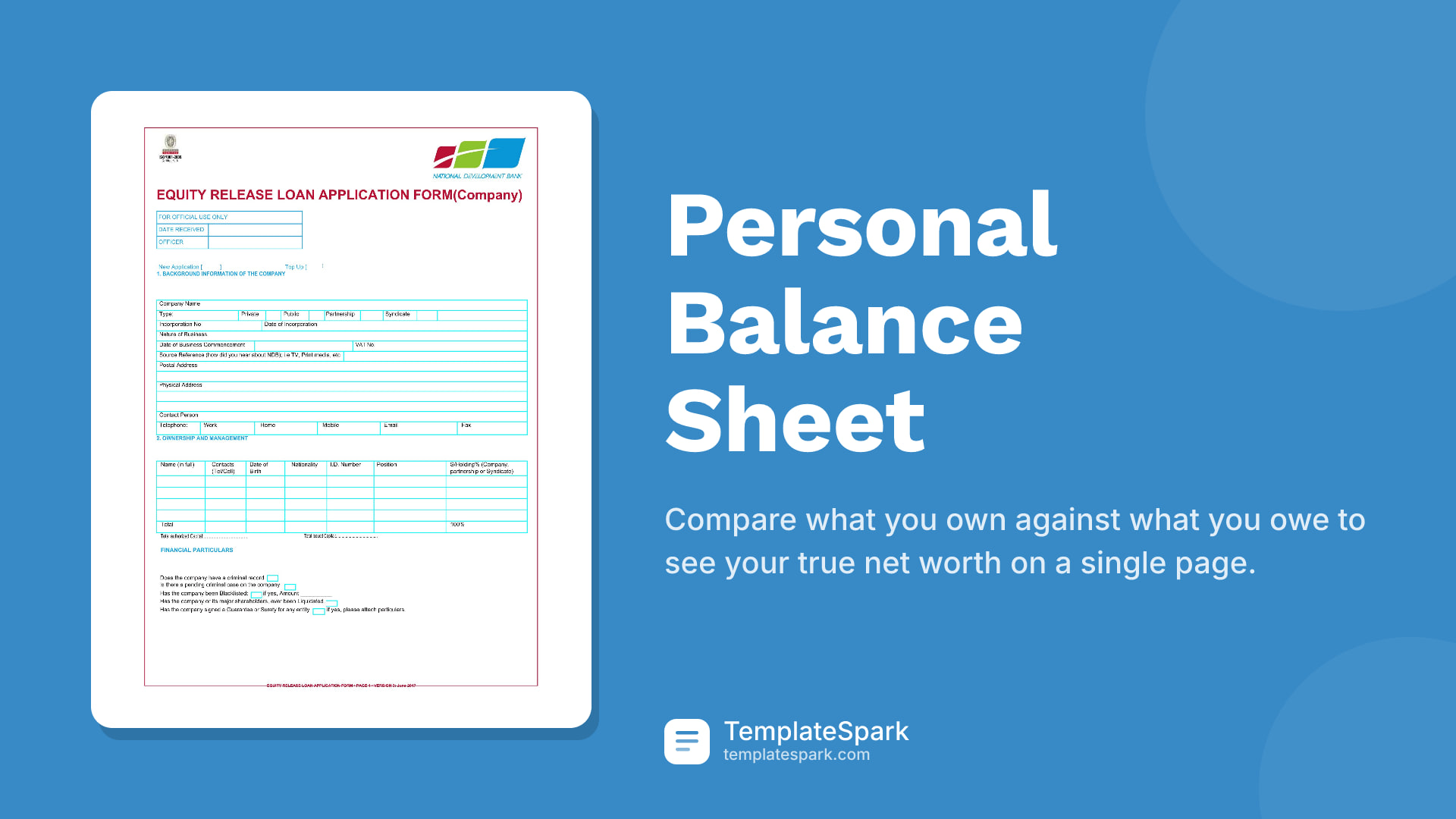 Personal Balance Sheet