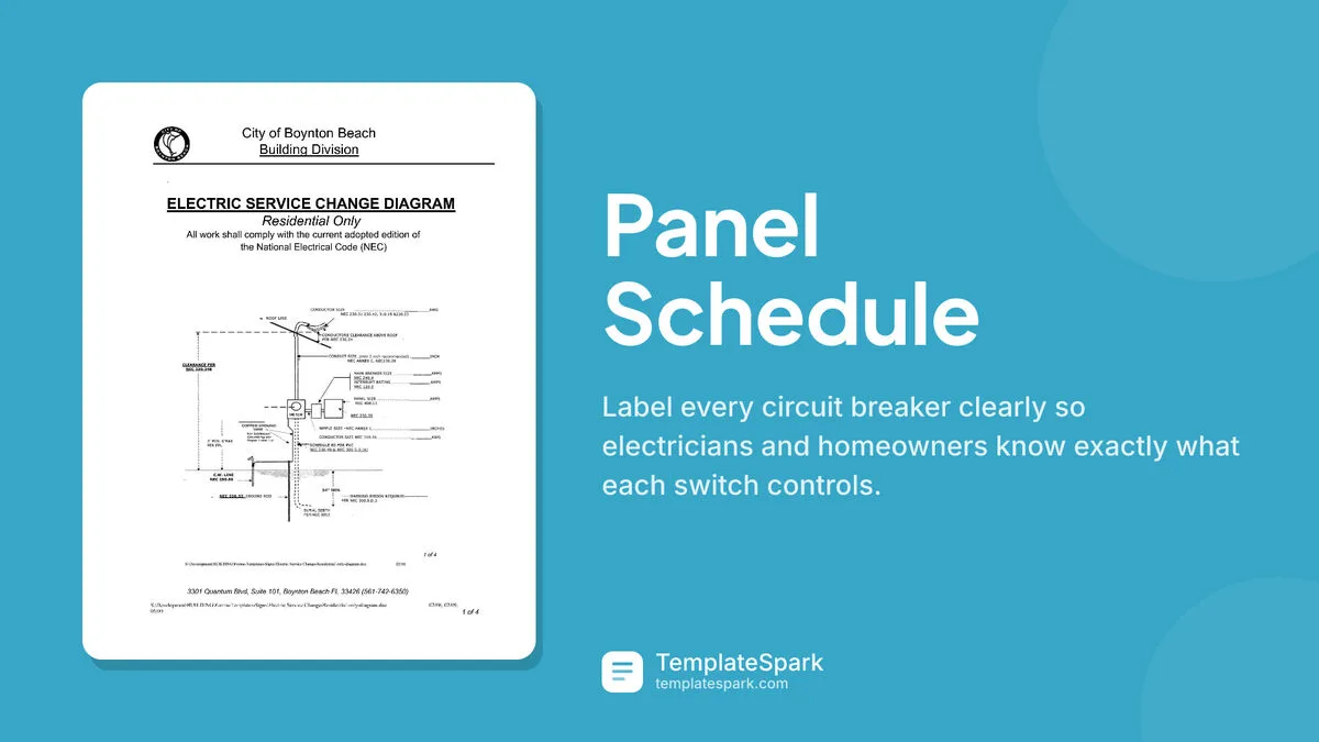 Panel Schedule Panel Schedule