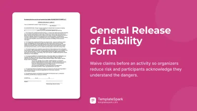 General Release of Liability Form