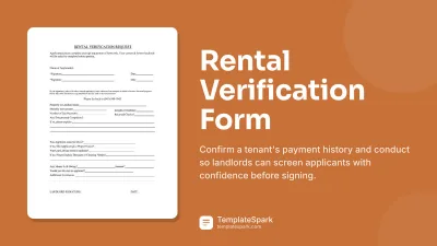 Rental Verification Form