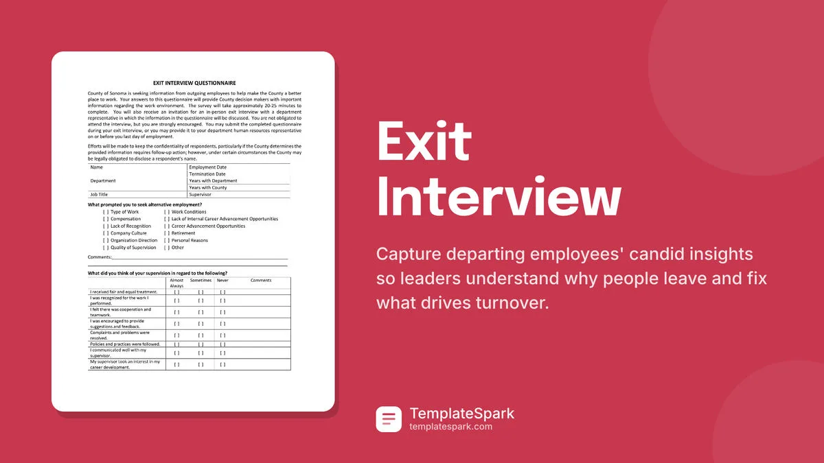 Exit Interview Exit Interview