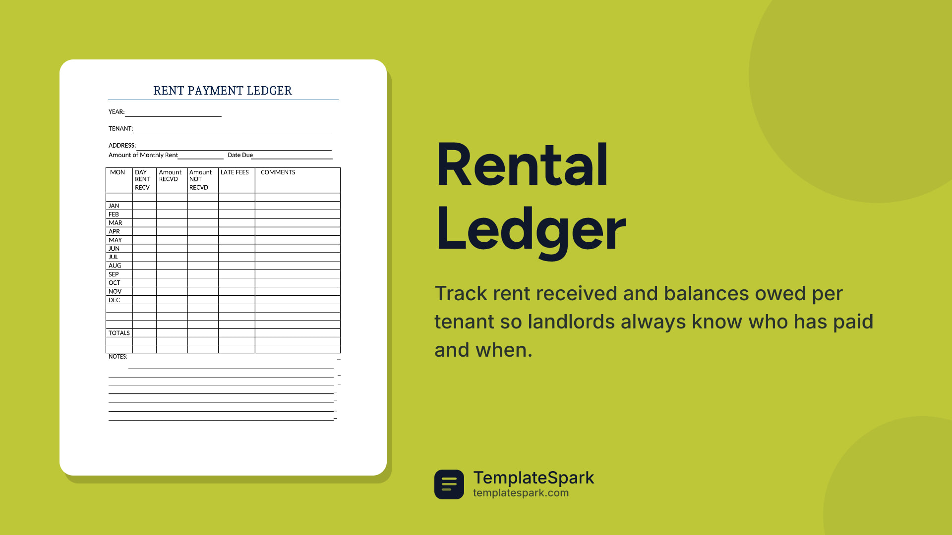 Rental Ledger