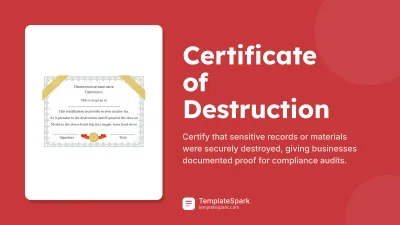Certificate of Destruction