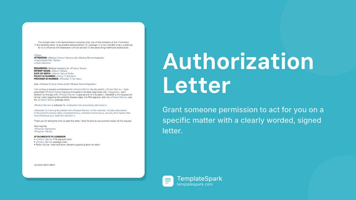 Authorization Letter Authorization Letter