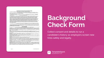 Background Check Form