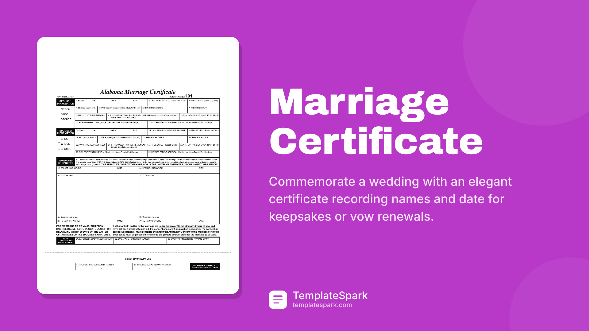 Marriage Certificate
