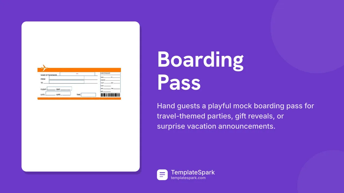 Boarding Pass Boarding Pass