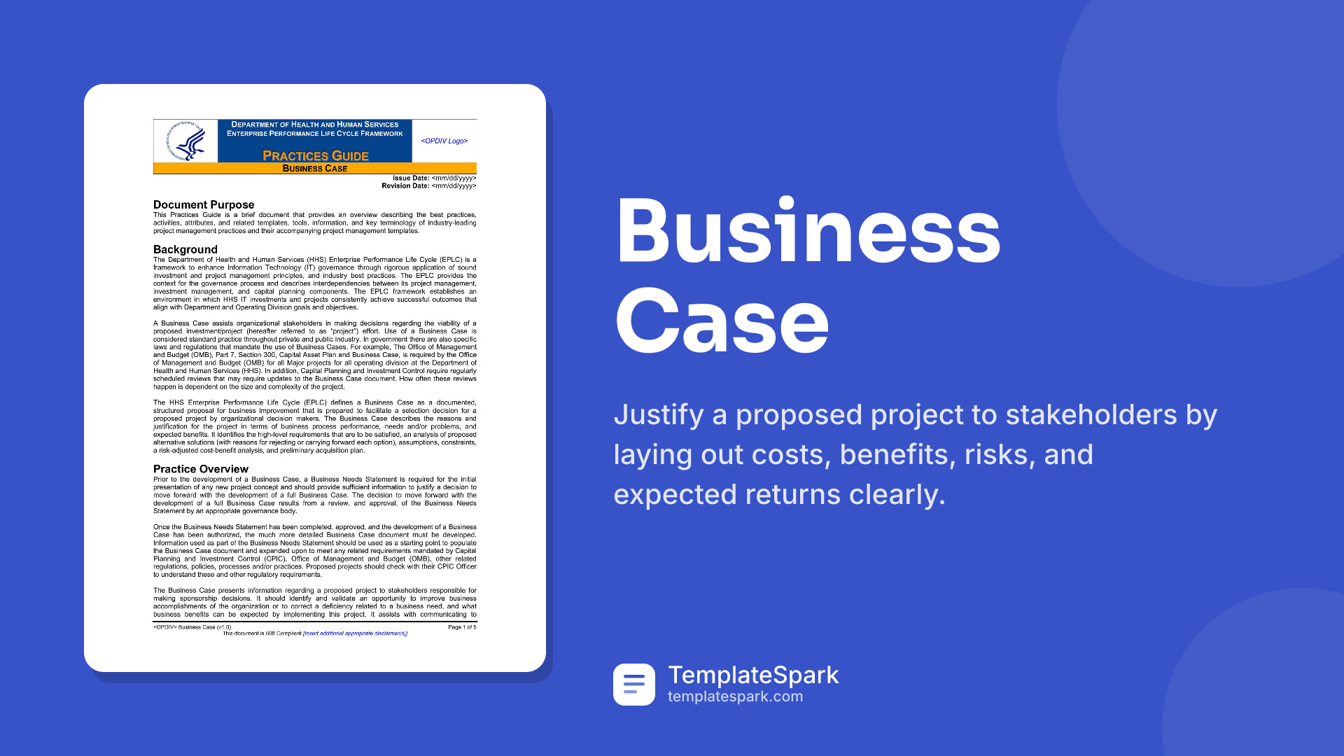 Business Case preview