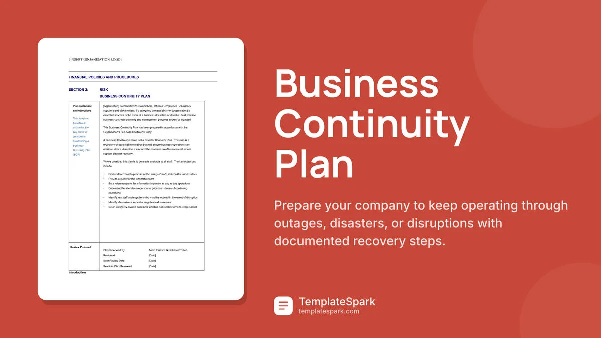 Business Continuity Plan Business Continuity Plan