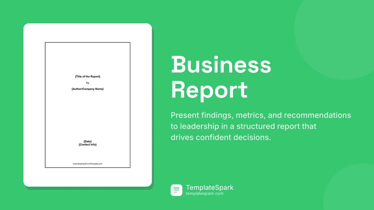Business Report Business Report
