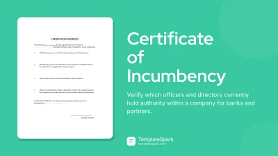 Certificate of Incumbency
